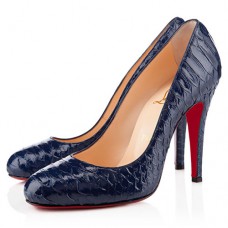 Pantofi Christian Louboutin Ron Ron 100mm Bleumarin