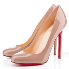 Pantofi Christian Louboutin Lady Lynch 120mm, culoare nud