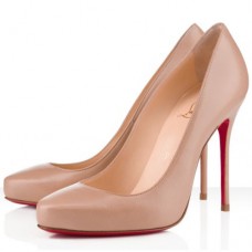 Pantofi Christian Louboutin Elisa 100mm, culoare nud
