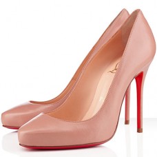 Pantofi Christian Louboutin Elisa 100mm, culoare nud