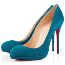 Pantofi Christian Louboutin Filo 120mm, culoarea păun