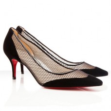 Pantofi Christian Louboutin Mireille Mesh 80mm Negri