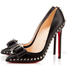 Pantofi Christian Louboutin Lucifer Bow 120mm Negri