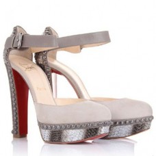 Pantofi Christian Louboutin Luxura 140mm bej