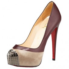 Pantofi Christian Louboutin Maggie 140mm, culoare sepia