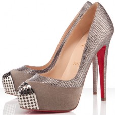 Pantofi Christian Louboutin Maggie 140mm Elefante Pewter