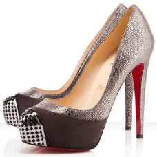 Pantofi Christian Louboutin Maggie 140mm maro