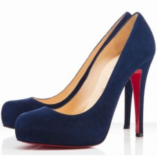 Pantofi Christian Louboutin Rolando 120mm Bleumarin