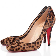 Pantofi Christian Louboutin Particle 100mm cu imprimeu leopard