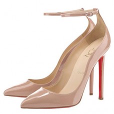 Pantofi Christian Louboutin Halte 120mm, culoare nud