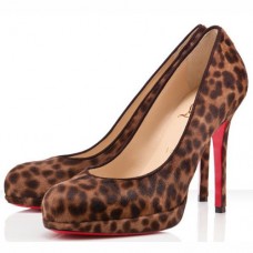 Pantofi Christian Louboutin New Simple 120mm cu imprimeu leopard