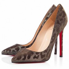 Pantofi Christian Louboutin Pigalle 120mm cu imprimeu leopard Pantofi Christian Louboutin Pigalle 120mm cu imprimeu leopard