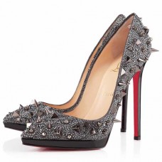Pantofi Christian Louboutin Pigalili Plato 140mm gri