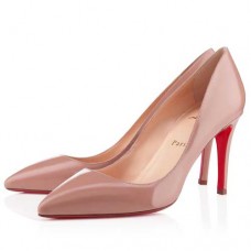 Pantofi Christian Louboutin Pigalle 80mm, culoare nud