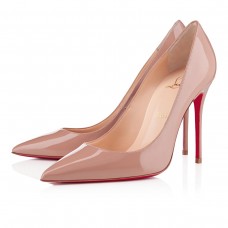 Pantofi Christian Louboutin Decollete 554 100mm, culoare nud