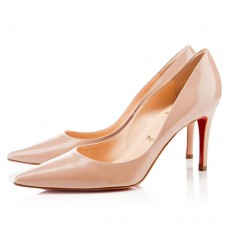 Pantofi Christian Louboutin New Decoltissimo 80mm, culoare nud