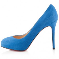 Pantofi Christian Louboutin New Declic 120mm, albaștri