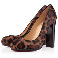 Pantofi Christian Louboutin Grapi 120mm cu imprimeu leopard