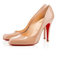 Pantofi Christian Louboutin Decollete 868 100mm, culoare nud