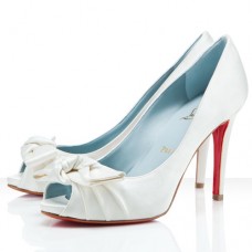 Pantofi Christian Louboutin Madame Butterfly 100mm pentru ocazii speciale, alb-negru Pantofi Christian Louboutin Madame Butterfly 100mm pentru ocazii speciale, alb-negru