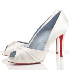 Pantofi Christian Louboutin Matrinana 100mm pentru ocazii speciale, alb-negru