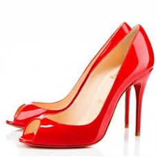 Pantofi Christian Louboutin Sexy 100mm Peep Toe Roșii Pantofi Christian Louboutin Sexy 100mm Peep Toe Roșii