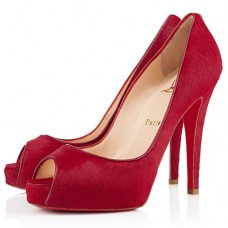 Pantofi Christian Louboutin Very Prive 100mm Peep Toe Flamme