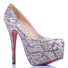 Pantofi cu platformă Christian Louboutin Daffodile Lace 160mm gri