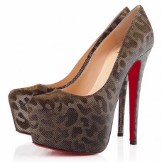 Pantofi cu platformă Christian Louboutin Daffodile 160mm, aurii