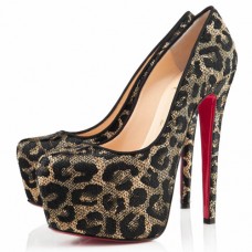 Pantofi cu platformă Christian Louboutin Daffodile 160mm, negri