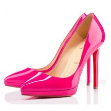 Pantofi Christian Louboutin Pigalle Plato 120mm Rose Matador