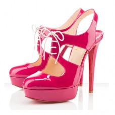 Pantofi Christian Louboutin Lassaqi 140mm Rose Matador