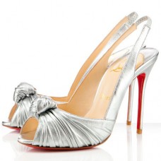 Pantofi sport Christian Louboutin Jenny 100mm argintii