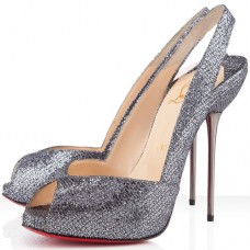 Pantofi sport Christian Louboutin Boulimina 120mm Slingbacks gri