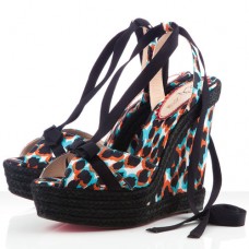 Pantofi cu platformă Christian Louboutin Isabelle 140mm, albaștri