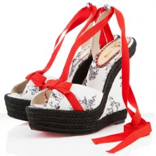 Pantofi cu platformă Christian Louboutin Isabelle 140mm, albi