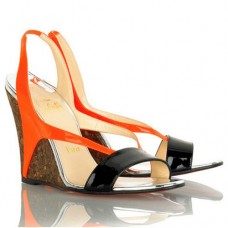Pantofi cu platformă Christian Louboutin Yasmine 100mm portocalii
