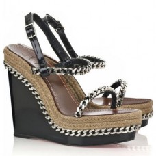 Pantofi cu platformă Christian Louboutin Macarena 120mm negri