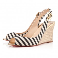 Pantofi cu platformă Christian Louboutin Puglia 80mm Negri/Aurii