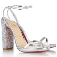 Sandale Christian Louboutin Au Palace 120mm argintii Sandale Christian Louboutin Au Palace 120mm argintii