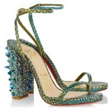 Sandale Christian Louboutin Au Palace 120mm verzi Sandale Christian Louboutin Au Palace 120mm verzi