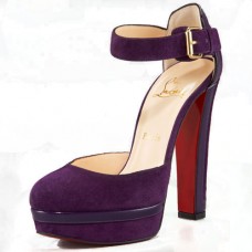 Sandale Christian Louboutin cu toc încrustat la gleznă 140 mm, roșii
