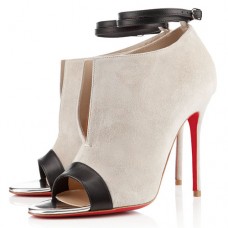 Sandale Christian Louboutin Diptic 100mm, culoare piatră