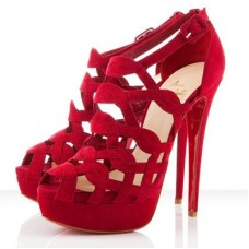 Sandale Christian Louboutin Larissa Plato 140mm roșii
