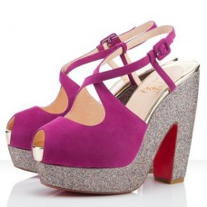 Sandale Christian Louboutin Martel 140mm Rose Matador
