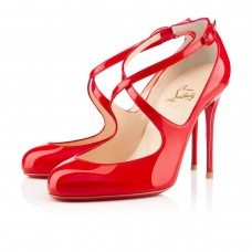 Pantofi Christian Louboutin Viva Dita 100mm Mary Jane, roșii