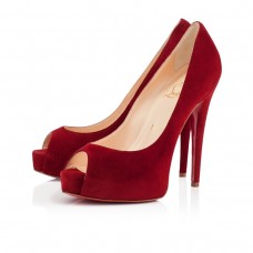 Christian Louboutin Vendome 120mm Peep Toe Pompe Roșii