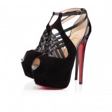 Pantofi cu platformă Christian Louboutin Carlota 160mm, negri