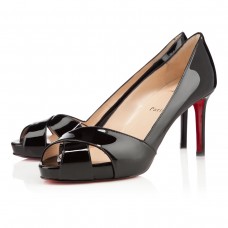 Pantofi Christian Louboutin Shelleymat 80mm Negri Pantofi Christian Louboutin Shelleymat 80mm Negri