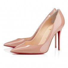 Pantofi Christian Louboutin Completa 100mm, culoare nud